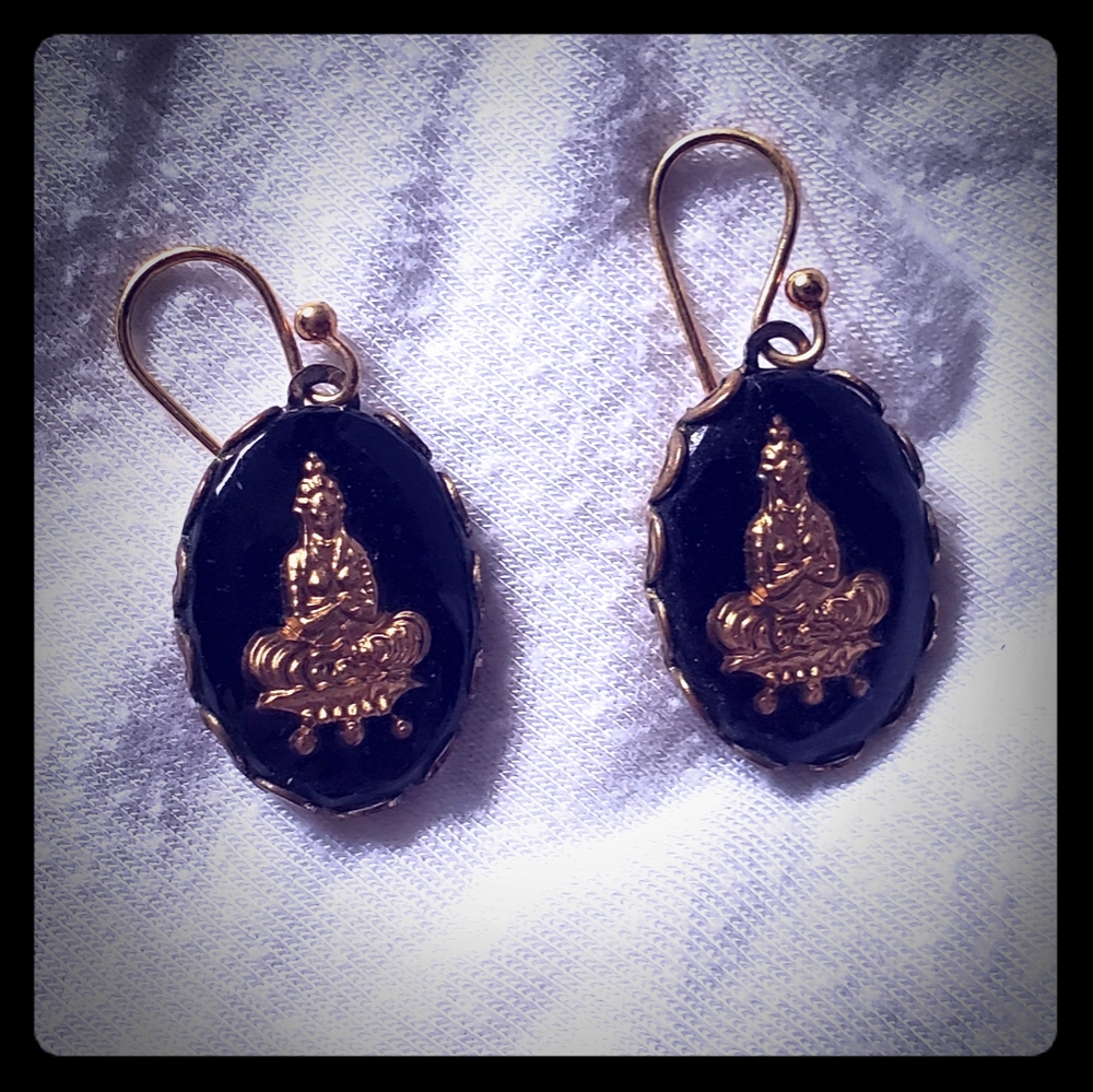 Vintage Chakra goddess earrings